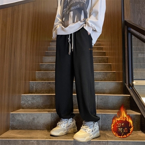 休闲运动风束脚华夫格美式垂顺卫裤子K955-特批-32加绒-42