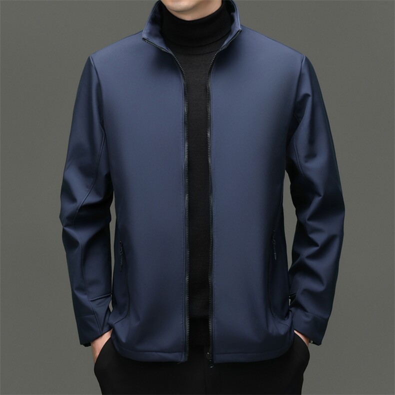 R5261男士立领软壳嘉绒服加厚保暖蓄热外套,男装棉衣,钱塘207-1