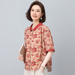 2025年夏装新款潮衬衫宽松显瘦韩版气质百搭衬衣女减龄图片