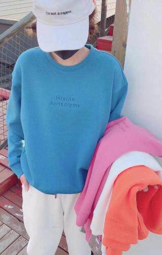 秋装圆领卫衣，女装卫衣/绒衫，E·贝空间