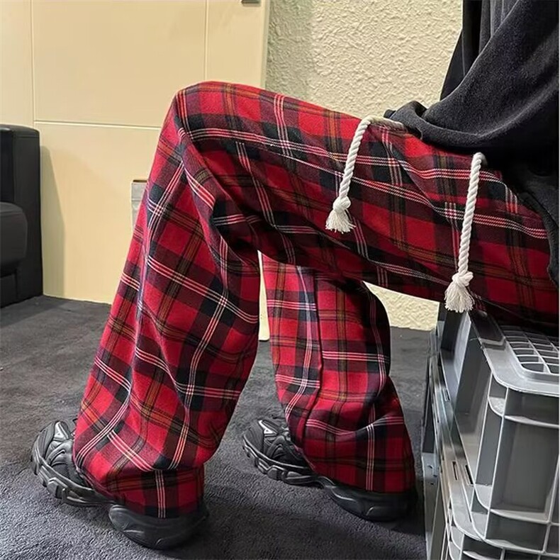 1506/QGZK0/P30新款宽松休闲裤百搭裤子夏季薄款坠感阔腿拖地长裤,男装休闲裤,星座1506