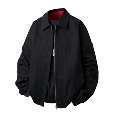 春秋季男士休闲宽松水洗棉夹克外套大货足XZ402-JK2068批75控98，男装夹克，星座402-2