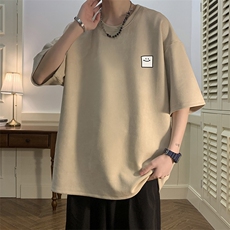 麂皮绒短袖t恤男大码半袖男酒店风JD82316-P25，男装T恤，电商A040