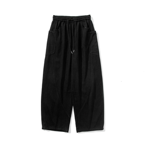 秋冬 大码日系复古工装拼接休闲裤阔腿裤美式休闲潮男女 K276/P70图片