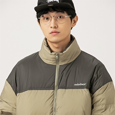 2026冬季新款男日系潮牌立领拼色白鸭绒羽绒服加厚外套YR10-F219，男装羽绒服，电商A101（原外27）
