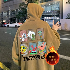 直播品质500克重磅美式做旧水洗卫衣SL1533-常规特P55加绒特P65，男装卫衣，电商A486
