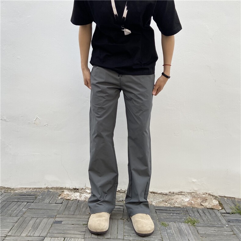 网图 弯刀休闲裤bootcu城市户外防晒裤肌理感宽松基础直筒长裤P28图片