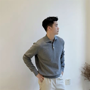 程南 同款长袖polo毛衣针织打底衫 H58019-P70图片