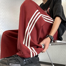 新款潮流百搭直筒卫裤夏季潮牌宽松垂感拖地裤休闲裤男K7049-P37，男装休闲裤，星座512-4