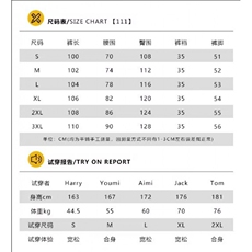 1506-1/GG31690/P532025春季刺绣设计感潮牌宽松直筒裤子，男装休闲裤，星座1506A