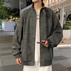 特批P80无差价秋季新款扎染PU皮机车服外套男美式潮皮衣夹克J2618，男装夹克，电商A001-1