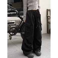 潮春秋宽松型松紧腰休闲长裤抽绳阔腿裤中低腰KA609，男装休闲裤，星座1116A（原606A-3）