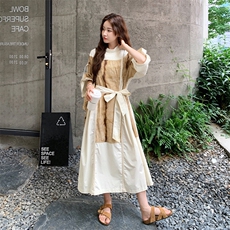 新款松弛感拼接连衣裙722-P145-K218，女装连衣裙，2C108