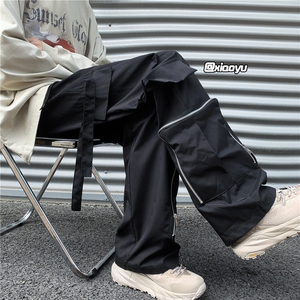 Z616 秋季新款防水工装冲锋裤拉链设计感口袋长裤 TY937 P65控78图片