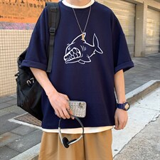 Q11041-P30春夏季七分袖t恤男大码五分袖男短袖中袖，男装T恤，电商A040
