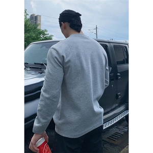 抖音得物品质美式高街重磅曼巴棉结构硬阔boxy版潮牌卫衣长袖T恤图片