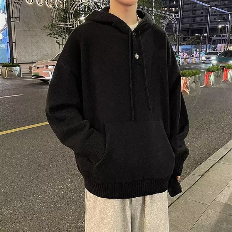 废土风连帽毛衣男士冬季2024新款慵懒软糯针织衫外套M6515/P58,男装针织衫/毛衣,星座506