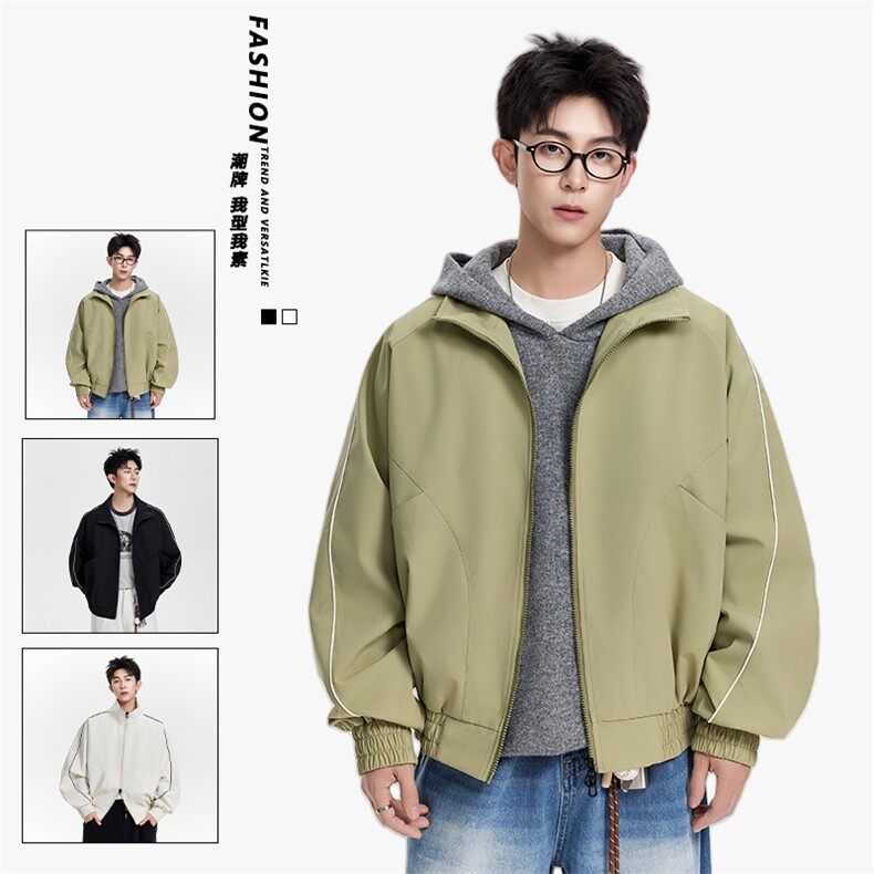 得物二开简约经典高级休闲百搭潮夹克外套男2025秋季JK1219-P80,男装夹克,星座1103-3