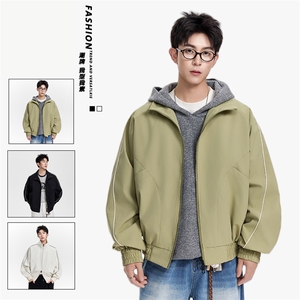 得物二开 简约经典高级休闲百搭潮夹克外套男2025秋季JK1219-P80图片