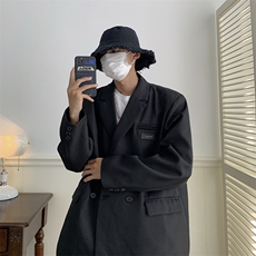 春秋西装外套男休闲韩版印花百搭学生港风宽松潮西服夹克W05-P70，男装西服，星座1008