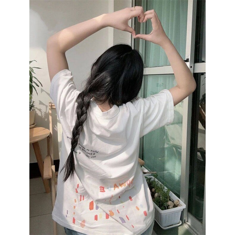 H0705-P30宽松休闲夏季短袖印花t恤女,男装T恤,星座617A-2