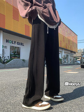 XZ616秋季新款卫裤折皱设计感休闲裤TY953M-5XLP45控58，男装休闲裤，星座512A（原616）