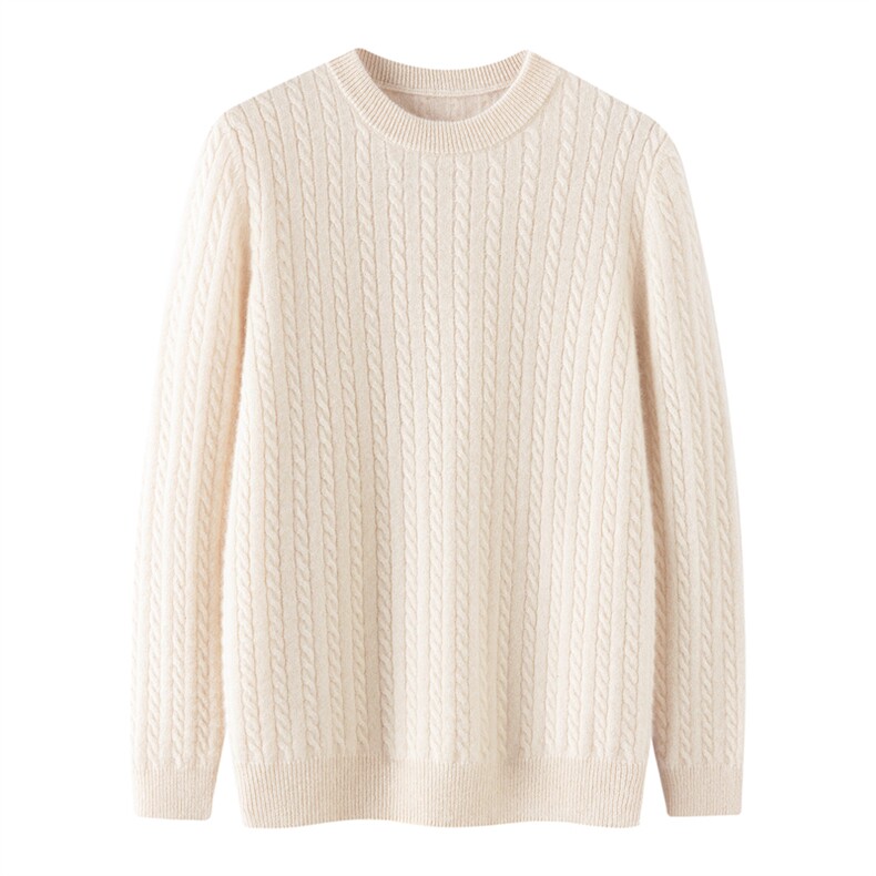 春秋冬男女通用长袖12针麻花领，童装儿童羊绒衫，奥赛羊绒童装