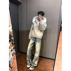 【现货】春季新款美式cleanfit直筒牛仔裤猫须长裤K02-特p48，男装牛仔裤，星座610A