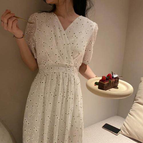 2079天丝小雏菊连衣裙,女装连衣裙,Mu Mu