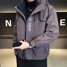 9817-P238-M-3XL标50绒店主风冬季户外冲锋衣休闲字母羽绒服男，男装夹克，电商B255