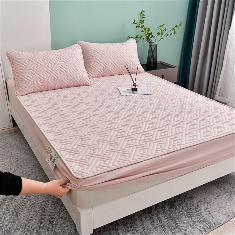 新款A类母婴级大豆纤维抗菌夹棉床笠，床单，一起卖家纺