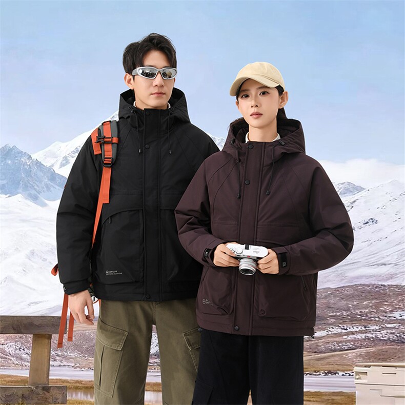 抖音2025情侣秋冬二棉加棉加厚夹克休闲棉服M1125-P120,男装夹克,电商D240-242