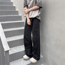 夏季新款多口袋工装裤男女同款潮牌宽松休闲阔腿长裤，男装工装外套，星座410-6（原星座1304-1）