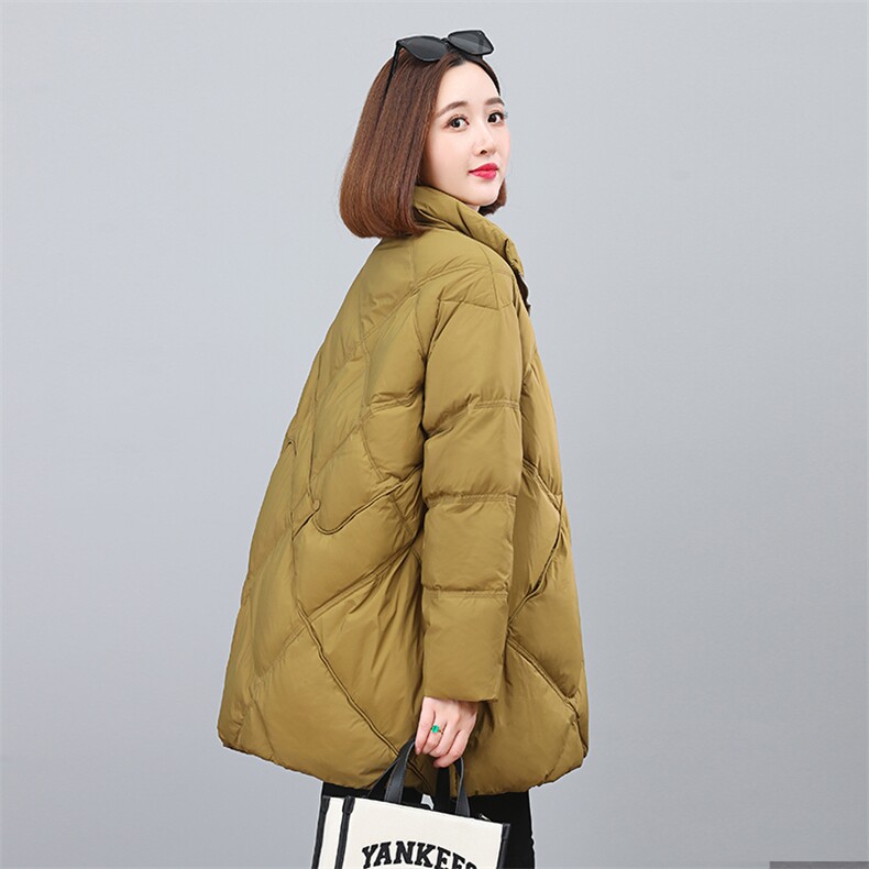 2023冬季新款时尚立领宽松羽绒服显瘦保暖外套,女装羽绒服,依恋蒂丝