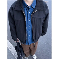 秋季新款现货轻奢风撞色衬衫领宽松夹克男DSA157-1-J182-特P78，男装夹克，电商A157-1