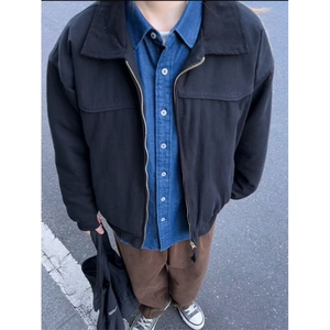 秋季新款现货轻奢风撞色衬衫领宽松夹克男DSA157-1-J182-特P78图片