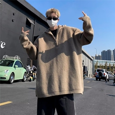 高品质秋款男连帽毛衣拉链针织衫休闲打底加厚外套M2P55，男装针织衫/毛衣，星座1013-1
