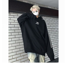 美式拼接连帽卫衣男秋冬季oversize潮牌嘻哈痞帅宽松情侣帽衫外套，女装短外套，星座1210-1