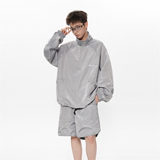 防晒服套装男夏季半拉链防晒衣外套短裤两件套TZ68310B-1-P80，男装牛仔裤，星座310B-1