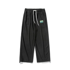 夏季日系港风直筒阔腿裤宽松休闲哈伦运动裤冰丝轻薄K182/P45，男装休闲裤，钱塘713