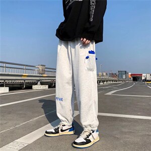 现货春季口袋熊休闲裤男ins潮牌运动裤韩版潮流卫裤 K2737-P34图片