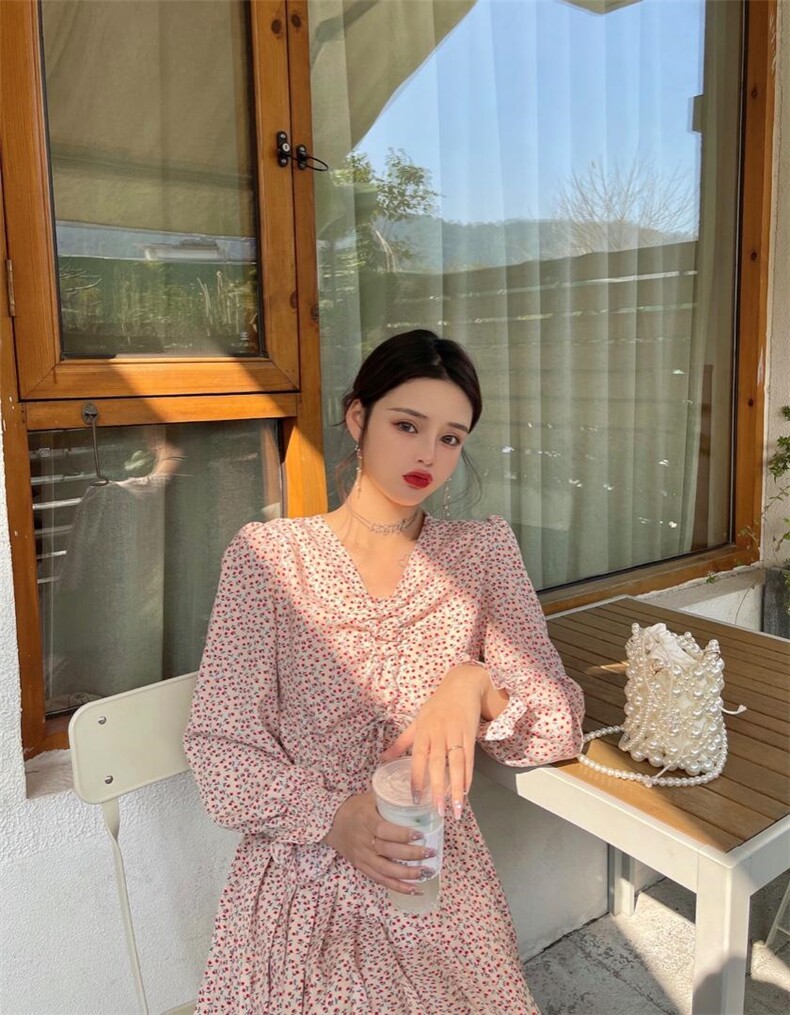 【美巾涵】春季碎花连衣裙，女装连衣裙，美巾涵