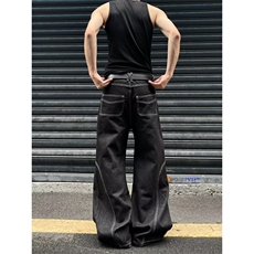 1506/Q77300/P43美式复古蛇迹原牛潮牌新款水洗做旧牛仔长裤，男装休闲裤，星座1506