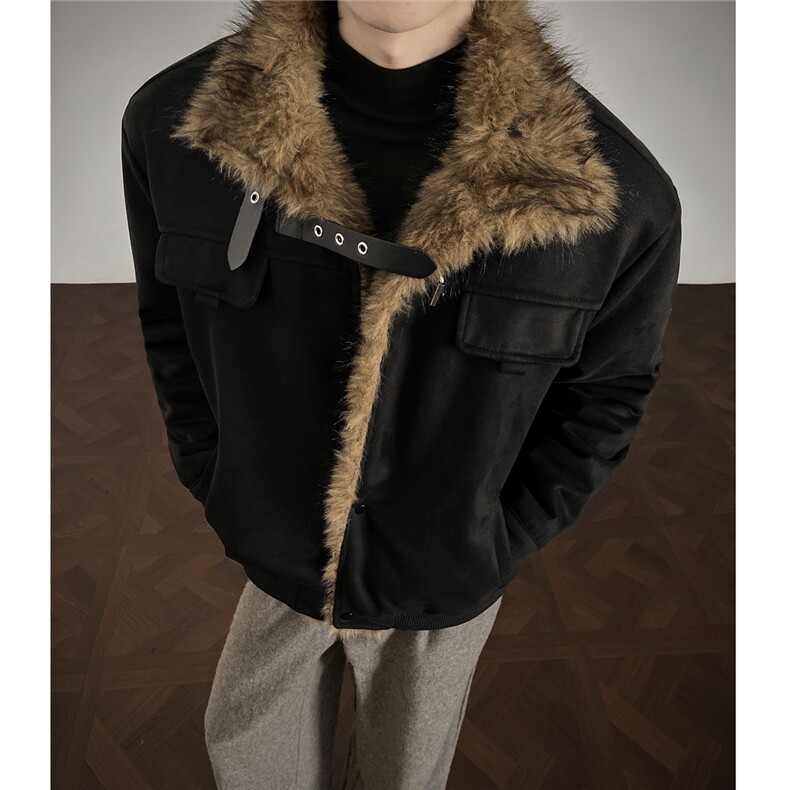 现货新款座山雕结构毛领棉服男MY085-P115,男装棉衣,电商A072