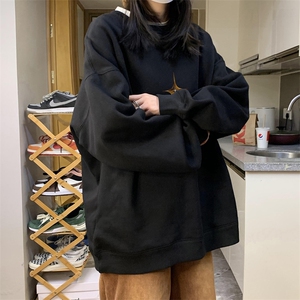 中性风！抖音直播高品质重磅卫衣男圆领卫衣女XW400-P45图片