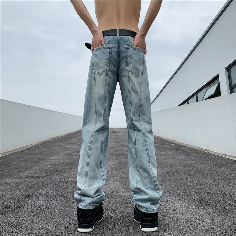 2024新款美式高街大码牛仔简约,男装牛仔裤,电商A210