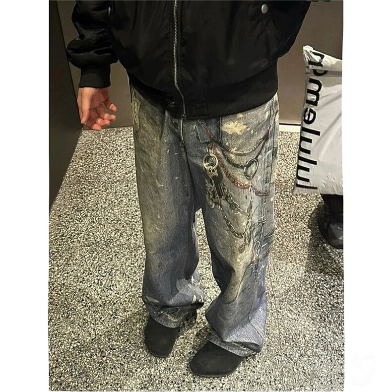 【套图6】903-AK91-特P70【98】S-3XL印花牛仔裤！，男装牛仔裤，星座903