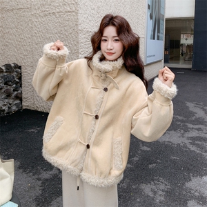 25新品冬季韩版简约皮毛一体6532-215-299图片