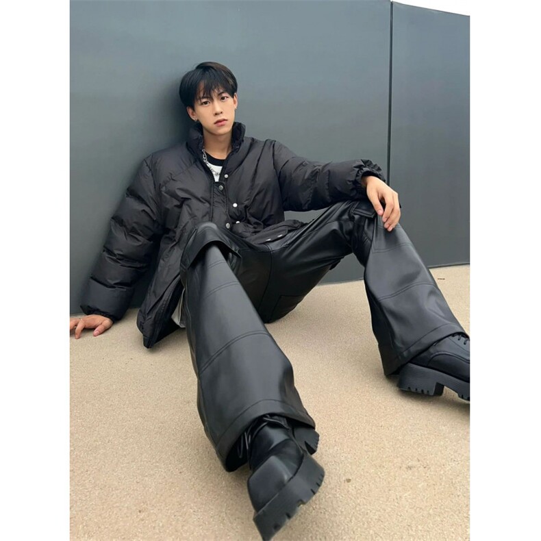 网络图现货！不规则立领棉服外套高级设计感小众棉服RY112-P110,男装棉衣,星座1005-6