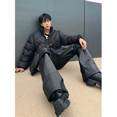 网络图现货！不规则立领棉服外套高级设计感小众棉服RY112-P110，男装棉衣，星座1005-6
